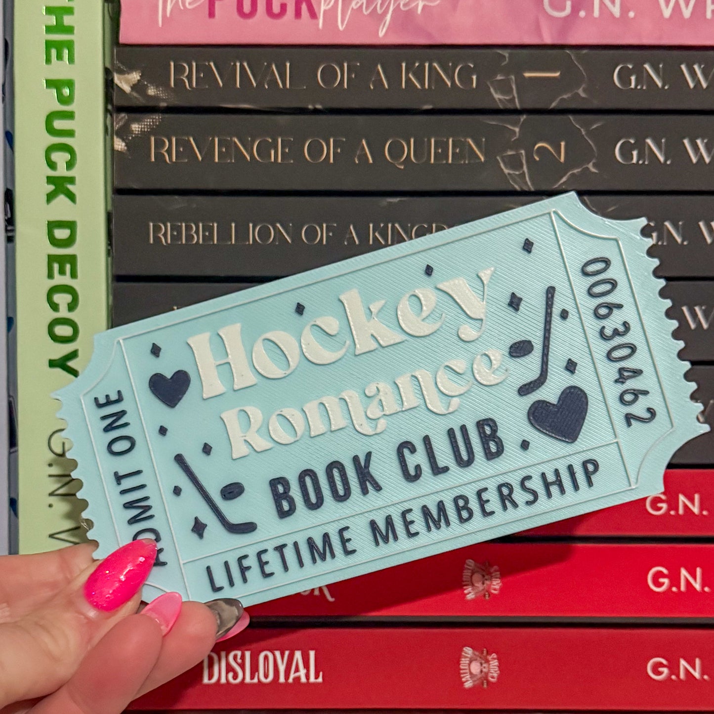 Hockey Romance Book Ticket