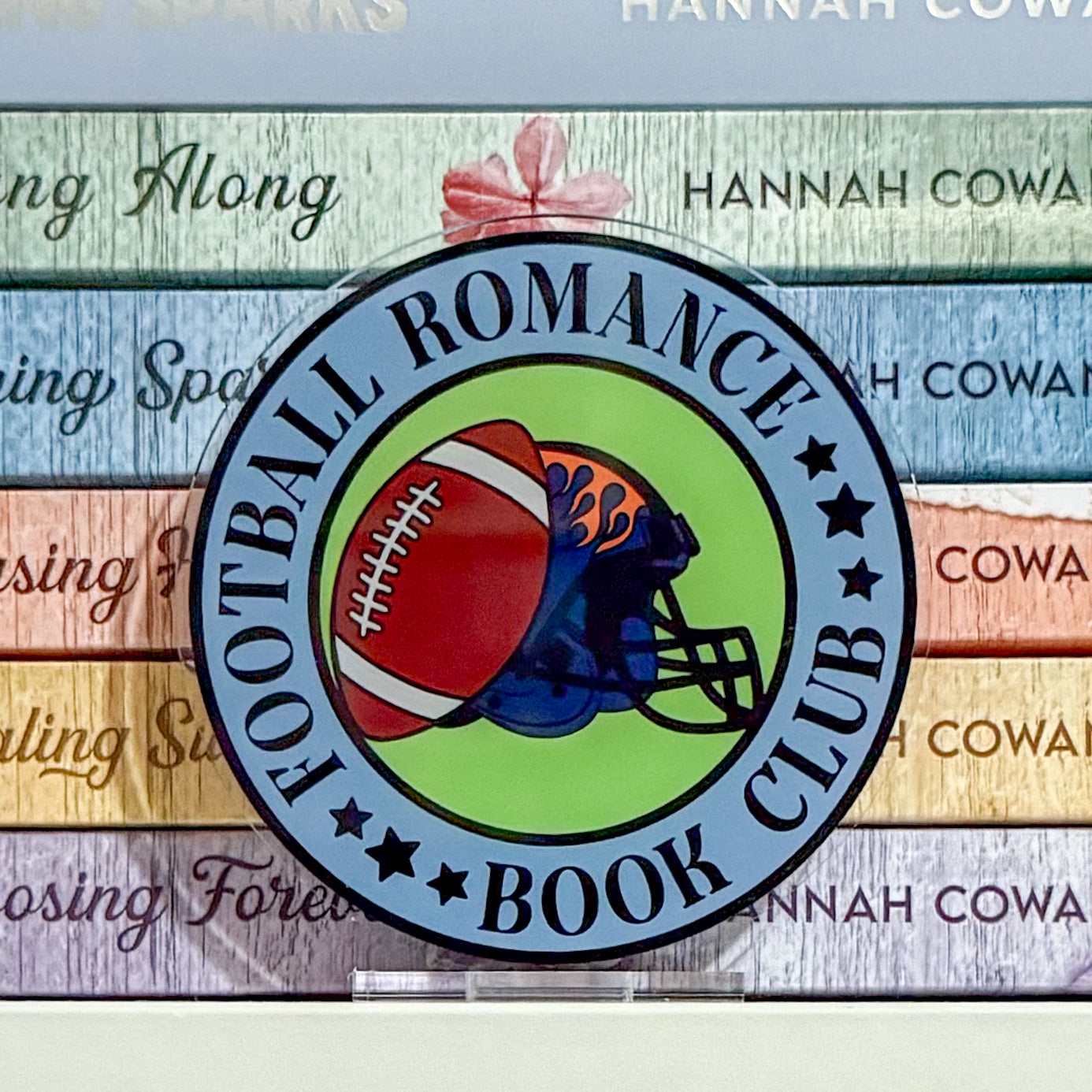 Football Romance Bookclub Standee