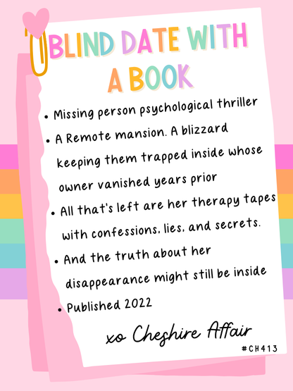Blind Date With A Book Thriller/Contemporary