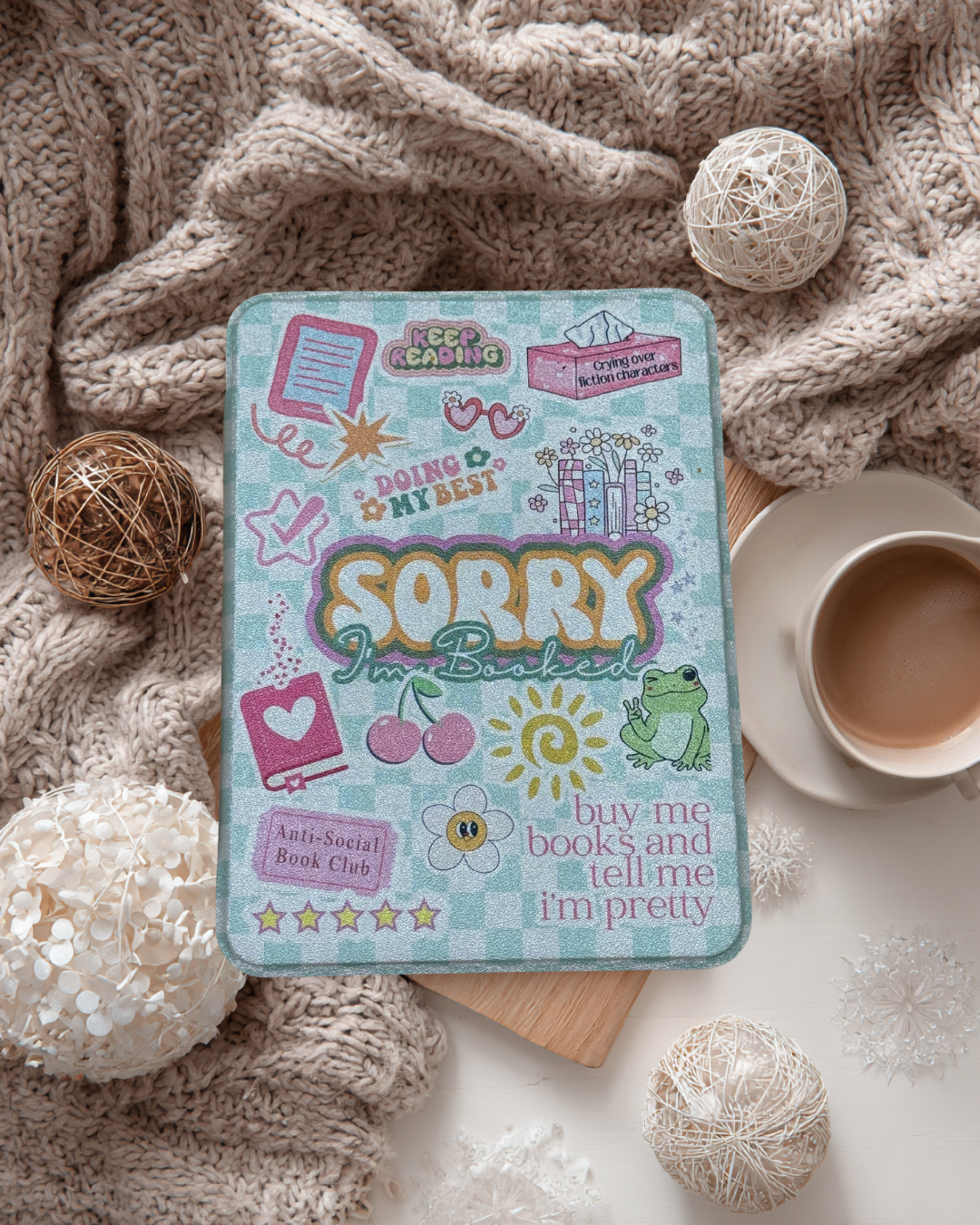 Mint to be Booked Kindle Case
