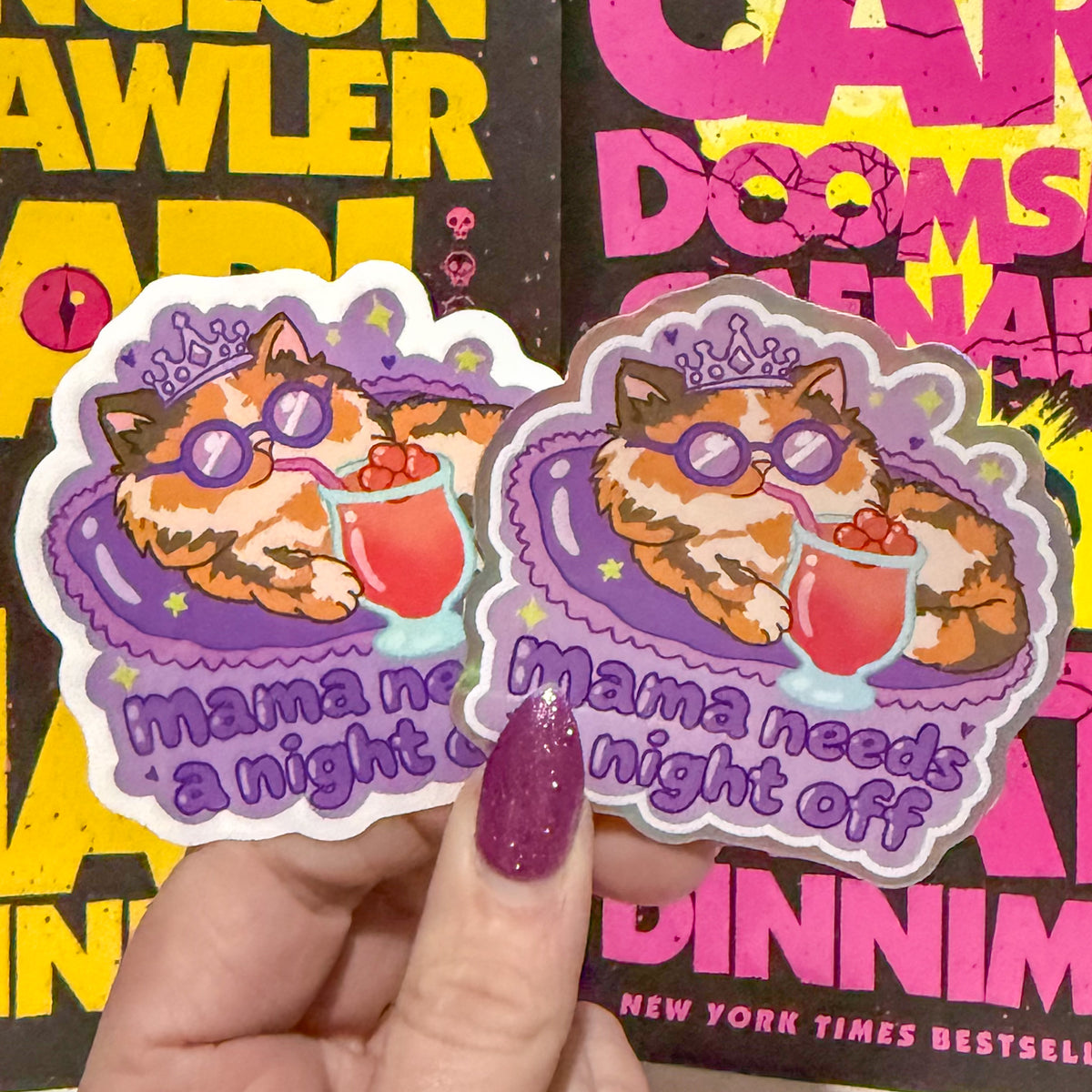 DCC Mama need a night off Sticker  7cm