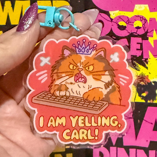 DCC I Am Yelling Carl Keychain