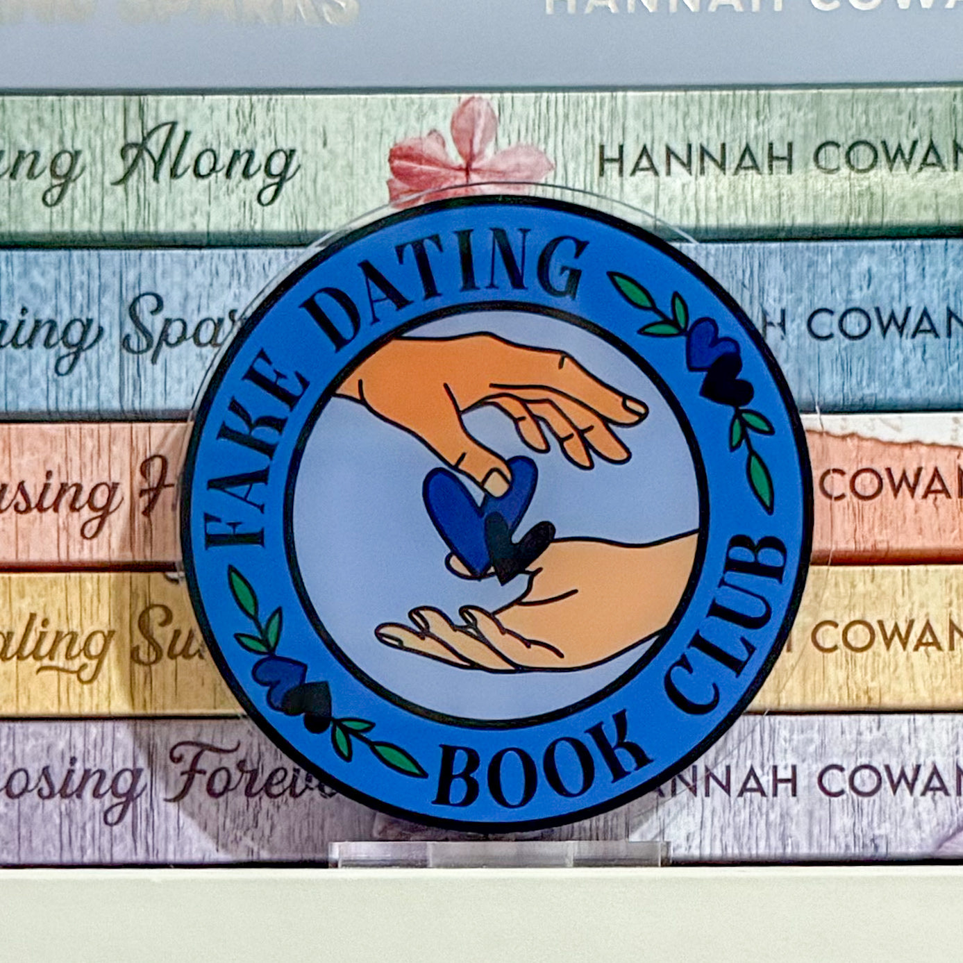 Fake Dating Book Club Standee