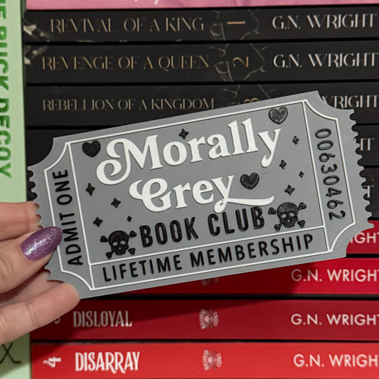 Morally Grey Book Club Ticket