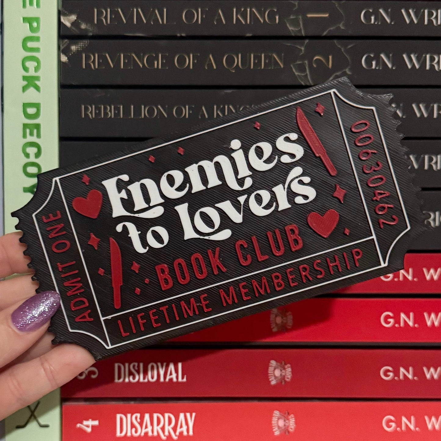 Enemies to Lovers Book Club Ticket