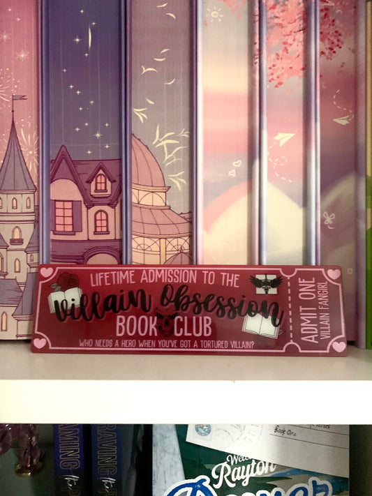 Villian Obsession Bookclub Bookmark