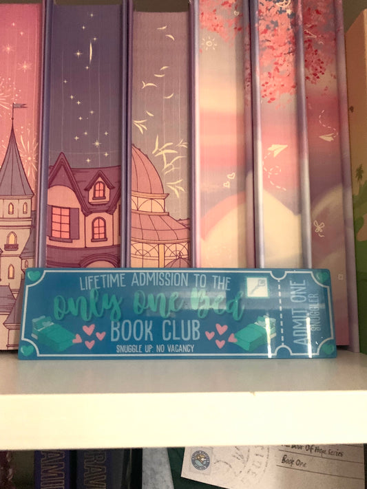 Only One Bed Book Club Bookmark