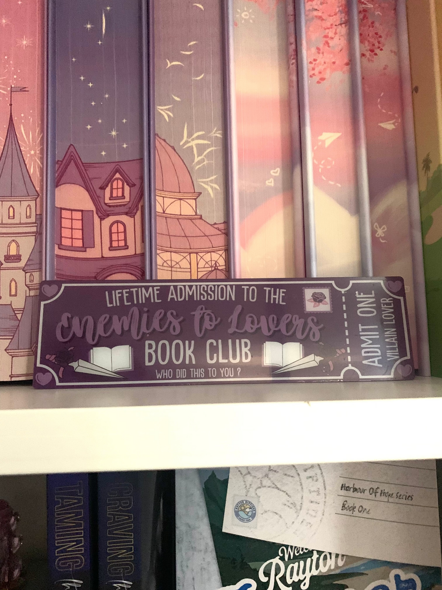 Enemies to Lovers Bookclub Bookmark