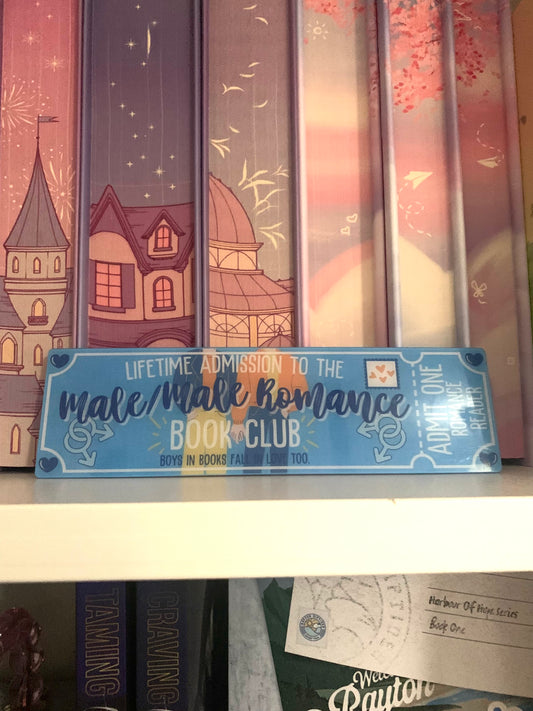 Male/Male Romance Book Club Bookmark