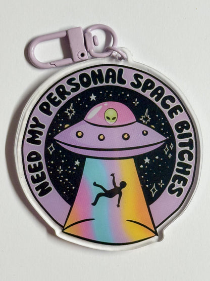 Need My Personal Space Keychain