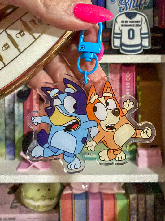Bluey & Bingo Keychain