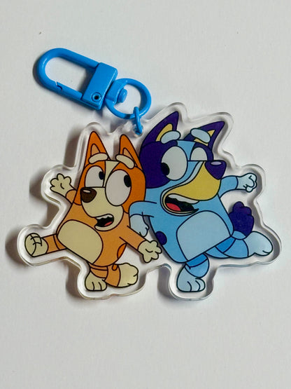 Bluey & Bingo Keychain