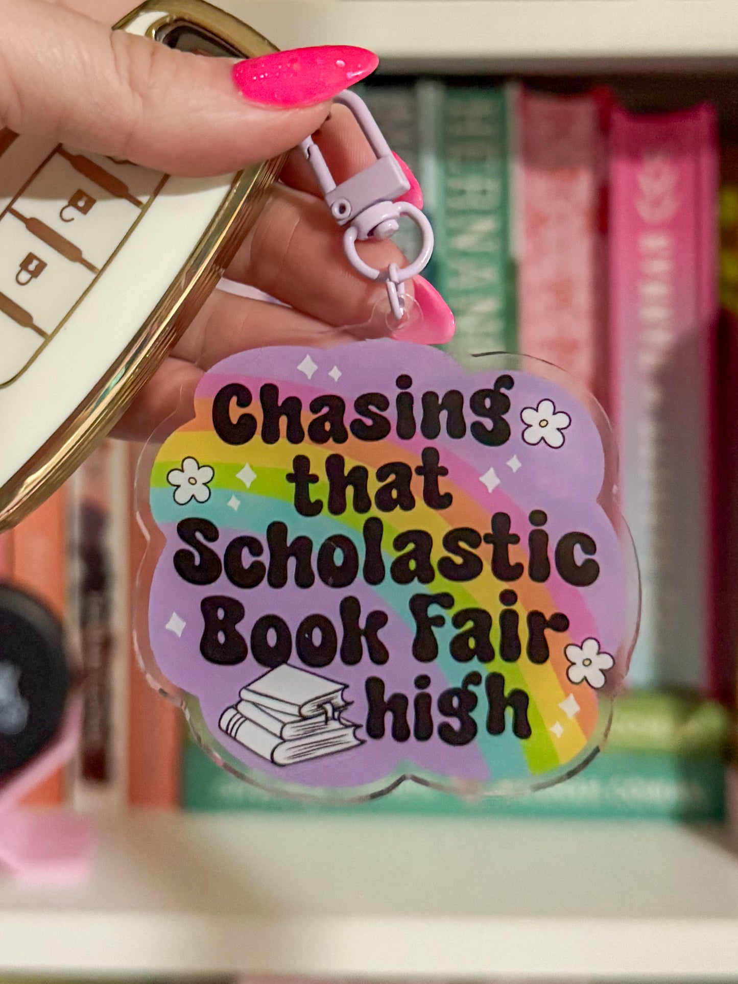 Scholastic Book Fair High Keychain
