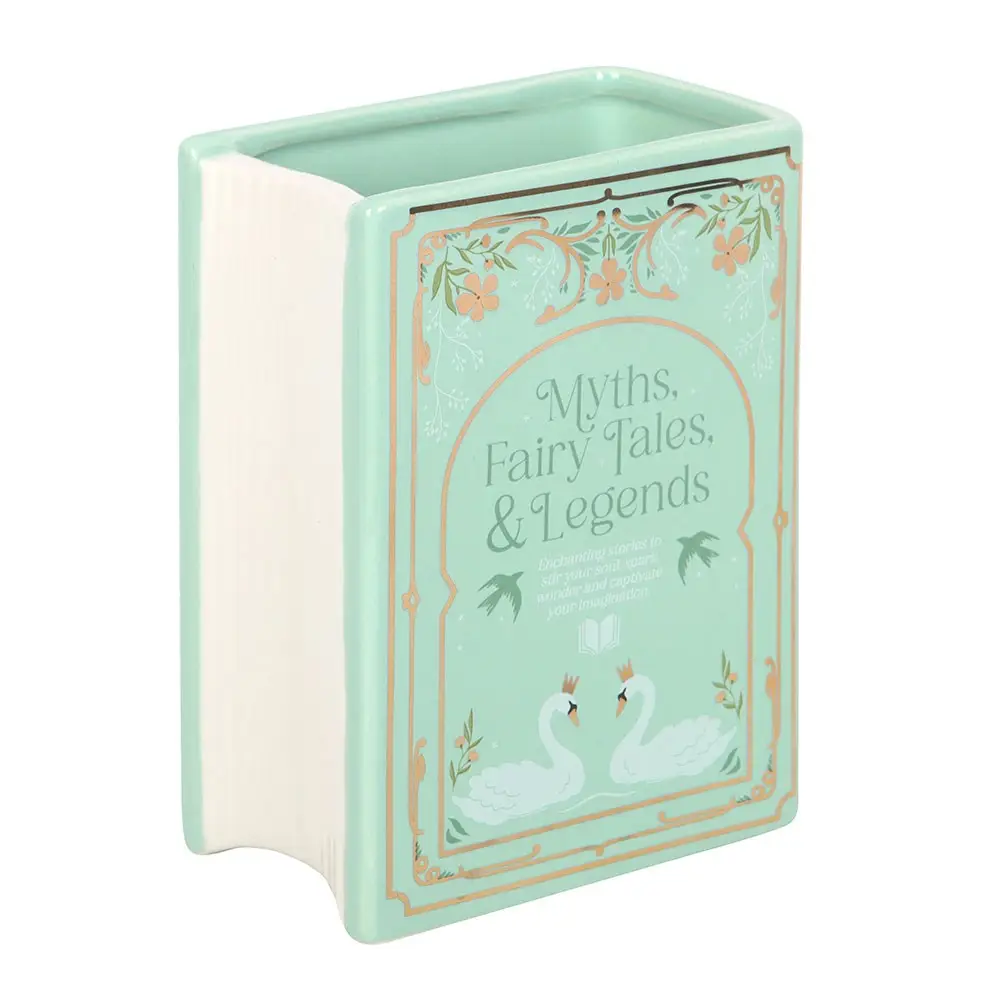 Green Bookish Flower Vase