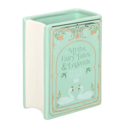 Green Bookish Flower Vase