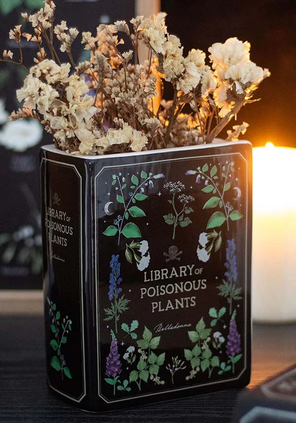 Library of Poisonous Plants Bookish Vase