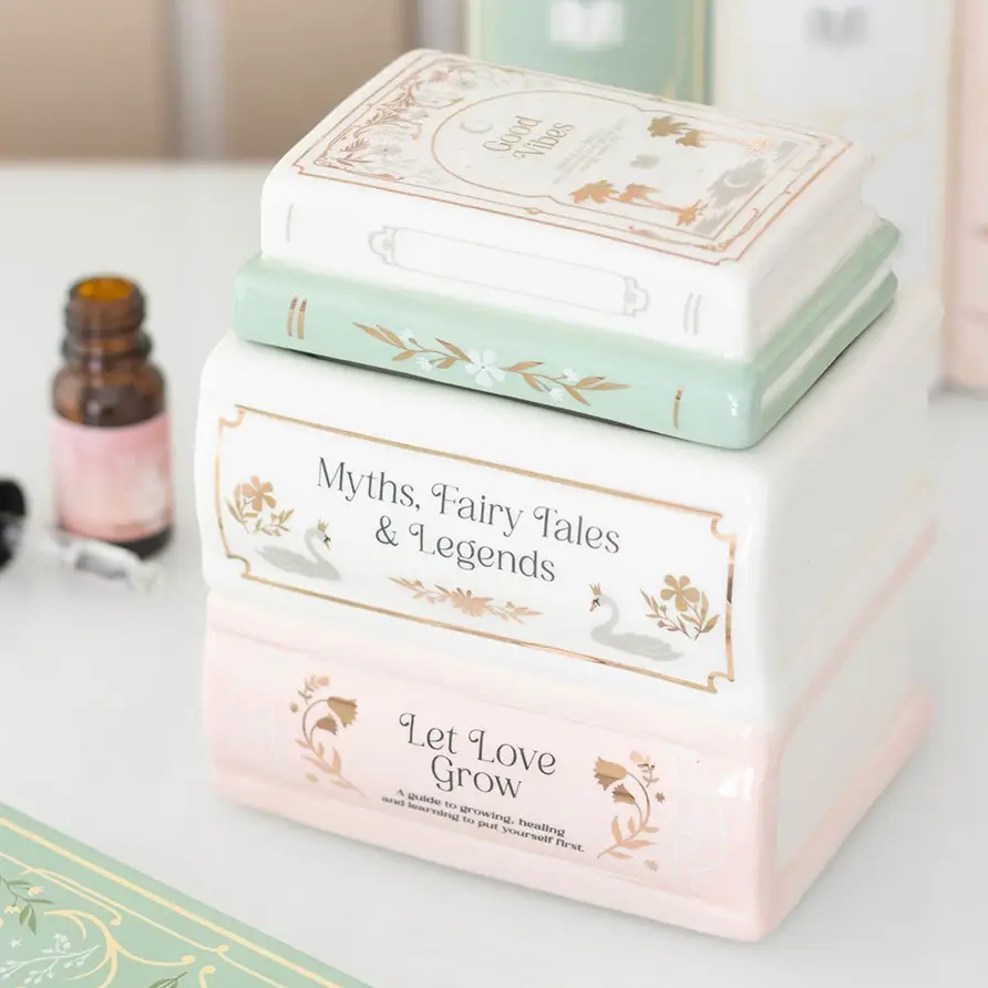 Bookish Stack Oil Holder