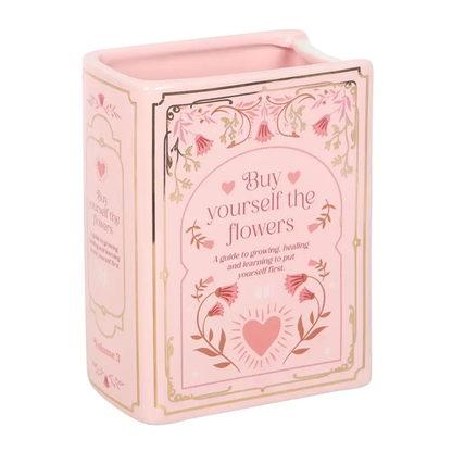 Pink Bookish Flower Vase